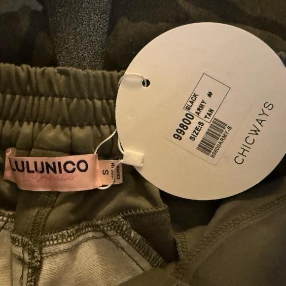 Lulunico by Chicways Camouflage Cargo Pants Army Green Small - Picture 15 of 16